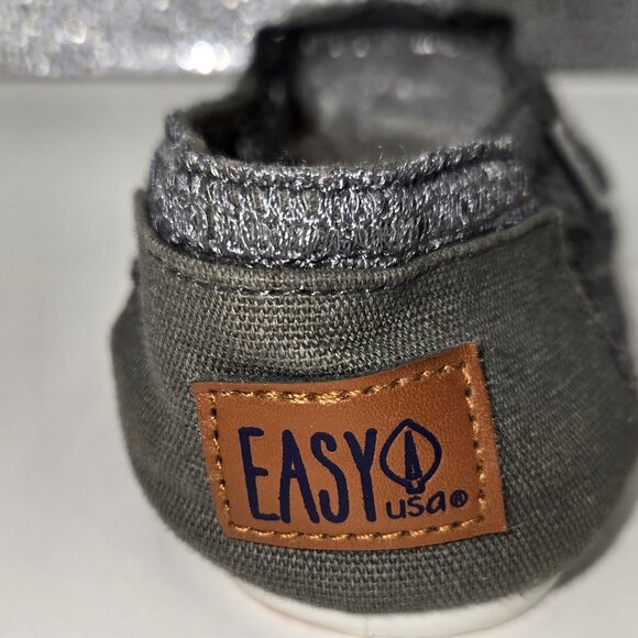 Easy USA Women's Silver Gray Sheer Crochet Ballet Flats Size 6 - Picture 6 of 6